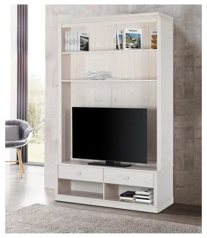 Fehér borovi fenyő nappali bútor szett 140x223 cm Anita – Støraa