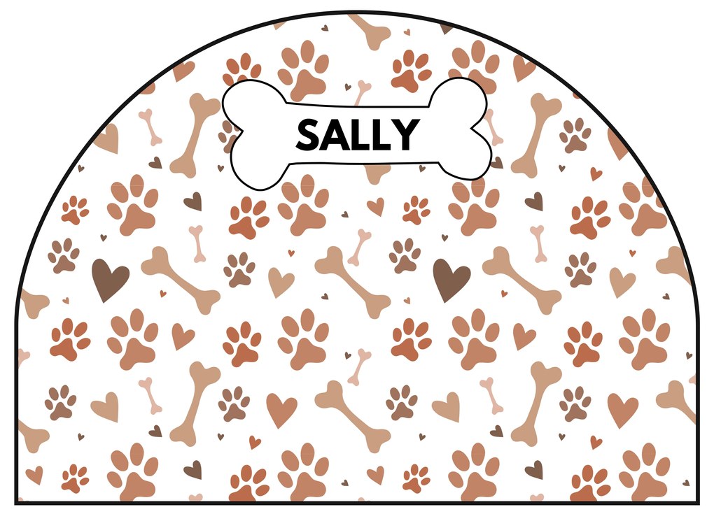 PIPPER. Védő textil falmatrica – Ív – Mancsok Méret: 83x60cm, Indíték: név nélkül