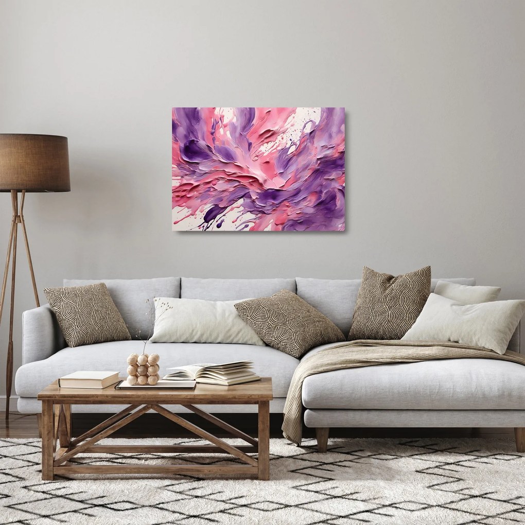 Üveg kép - Romantikus absztrakció (70x50 cm)