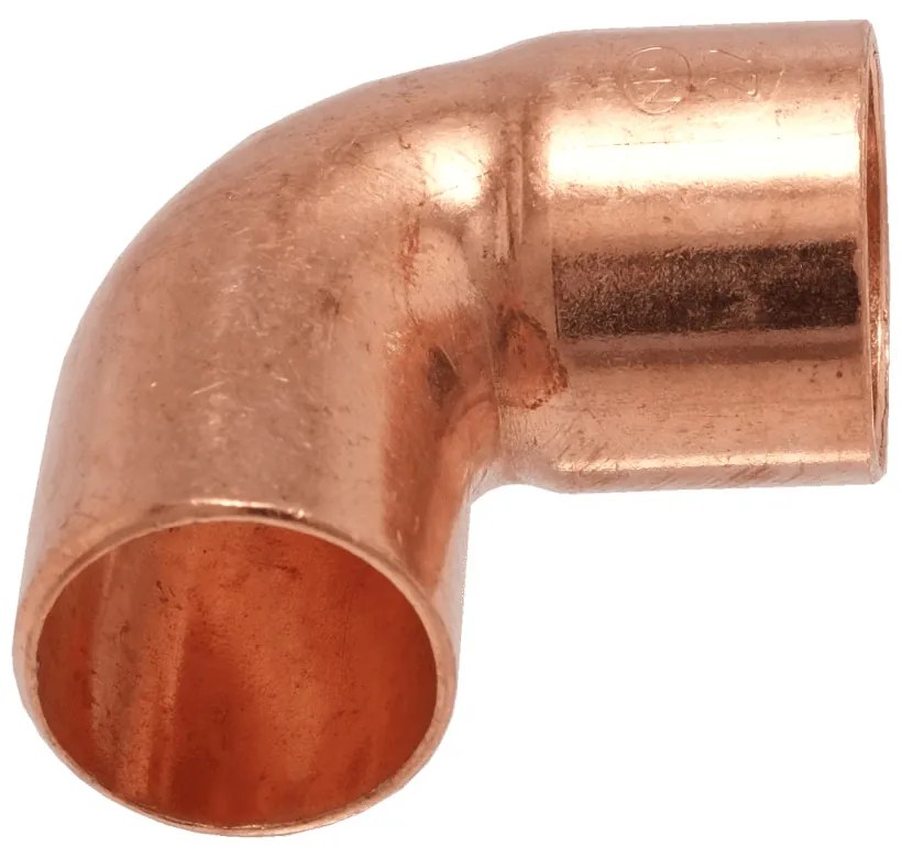 IBP 5092 forrasztható réz könyök, 90°, 1 tokos, 54mm