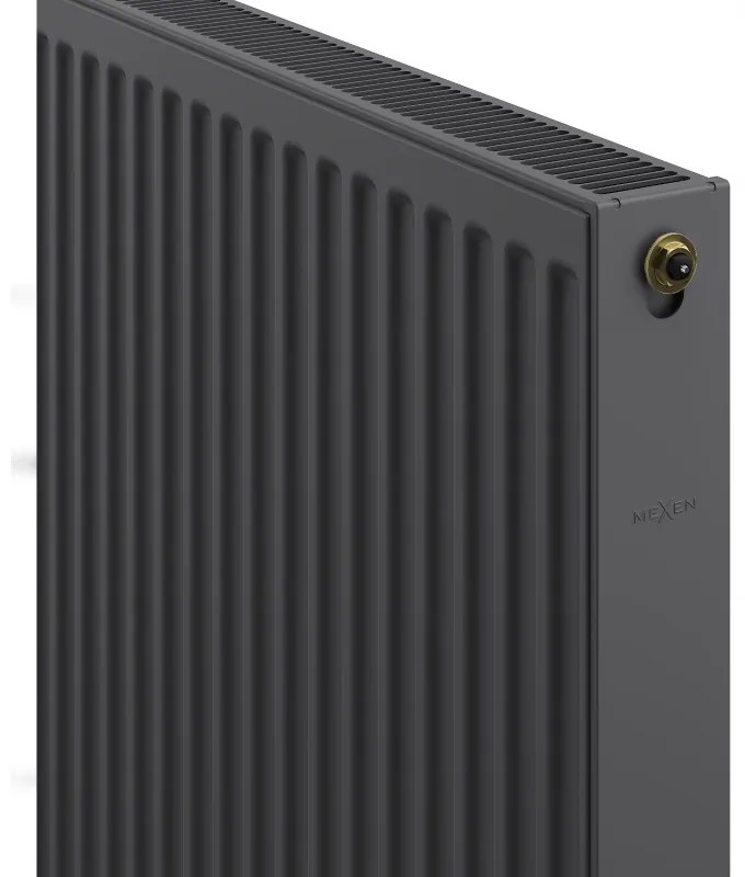 Mexen CC21, panelradiátor 500 x 2600 mm, alsó középső csatlakozás, 2880 W, antracit, W6C21-050-260-66