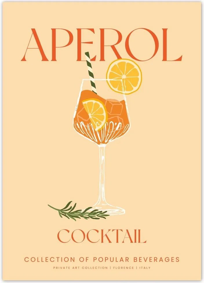 Poszterek 50x70 Ital Aperol Alkoholos koktél