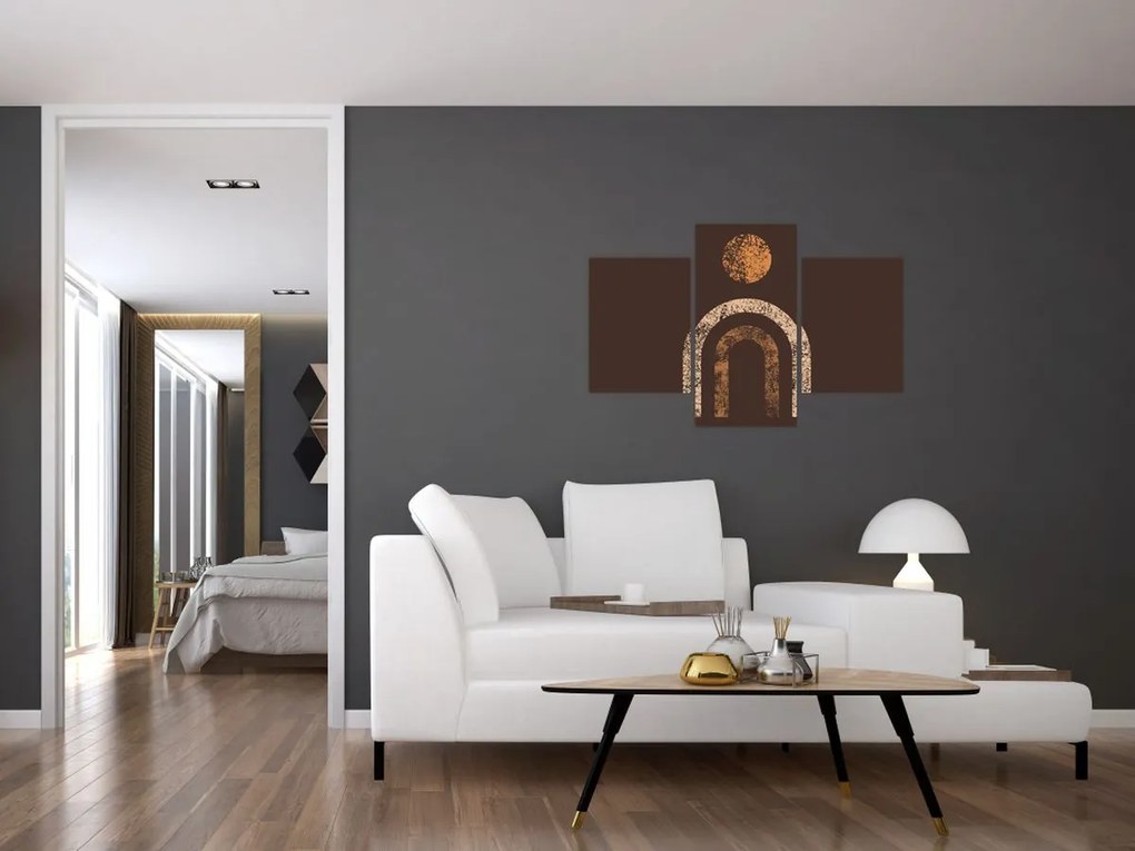 Kép - Narancssárga ívek N⁰1 (90x60 cm)
