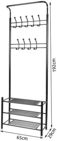 Ruhaakasztó - állvány cipőtartóval 15744