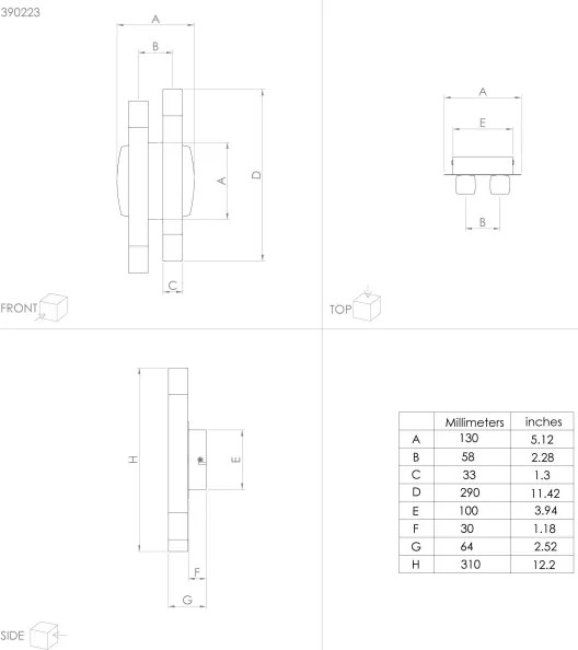 Eglo 390223 - LED Fali lámpa ESTANTERIOS 4xLED/3,3W/230V 3000K