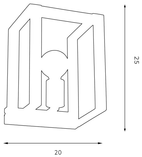 Fali lámpa KARTEL 1xE27/60W/230V