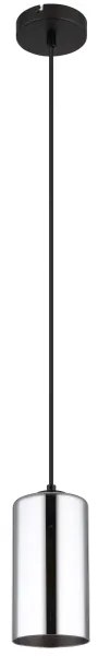 Globo 21002H - Csillár zsinóron OLLY 1xE27/25W/230V átm. 11 cm fekete