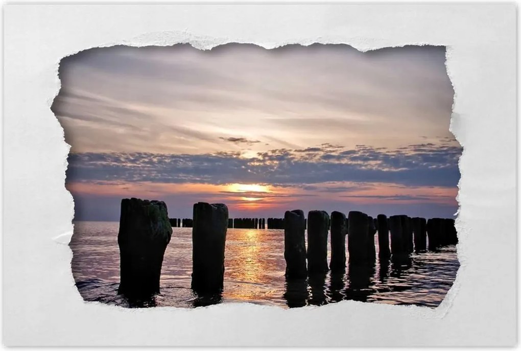 Poszterek 60x40 Hullámtörők a Balti-tengeren