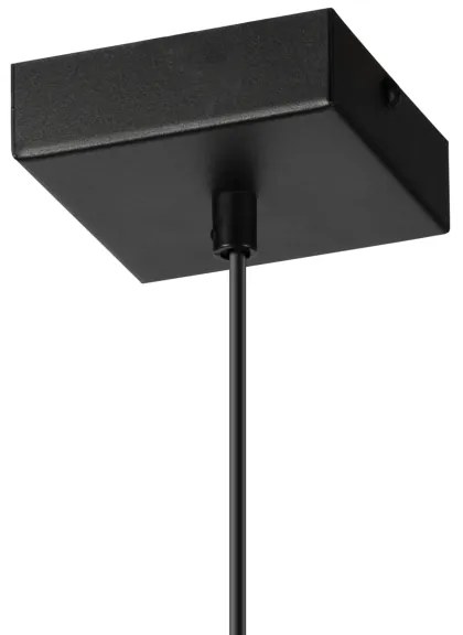 Csillár zsinóron ASTRID 1xE27/60W/230V matt fekete