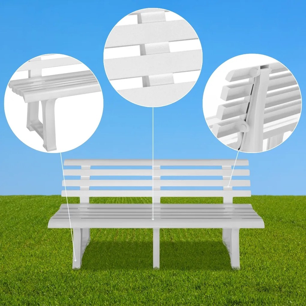 ORCHIDEA kerti pad, 145x49x74cm, fehér I.P.A.E-Progarden