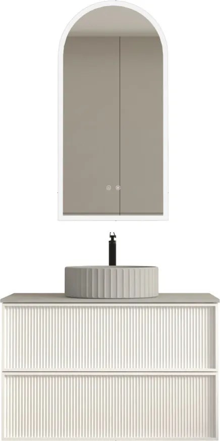 AREZZO design SAVONA 80 cm-es Fürdőszoba alsószekrény 2 fiók, matt fehér