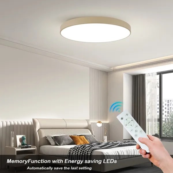 Brilagi-LED Fényerőszabályozható lámpatest POOL SMART LED/128W/230V 100 cm bézs Wi-Fi Tuya + távirányító