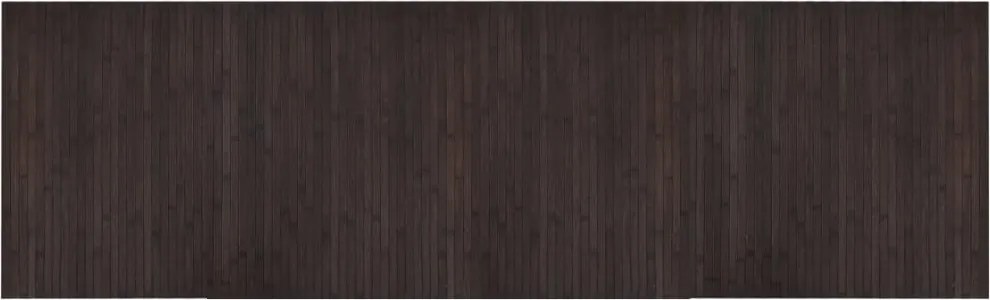 vidaXL négyszögletű sötétbarna bambusz szőnyeg 60 x 200 cm