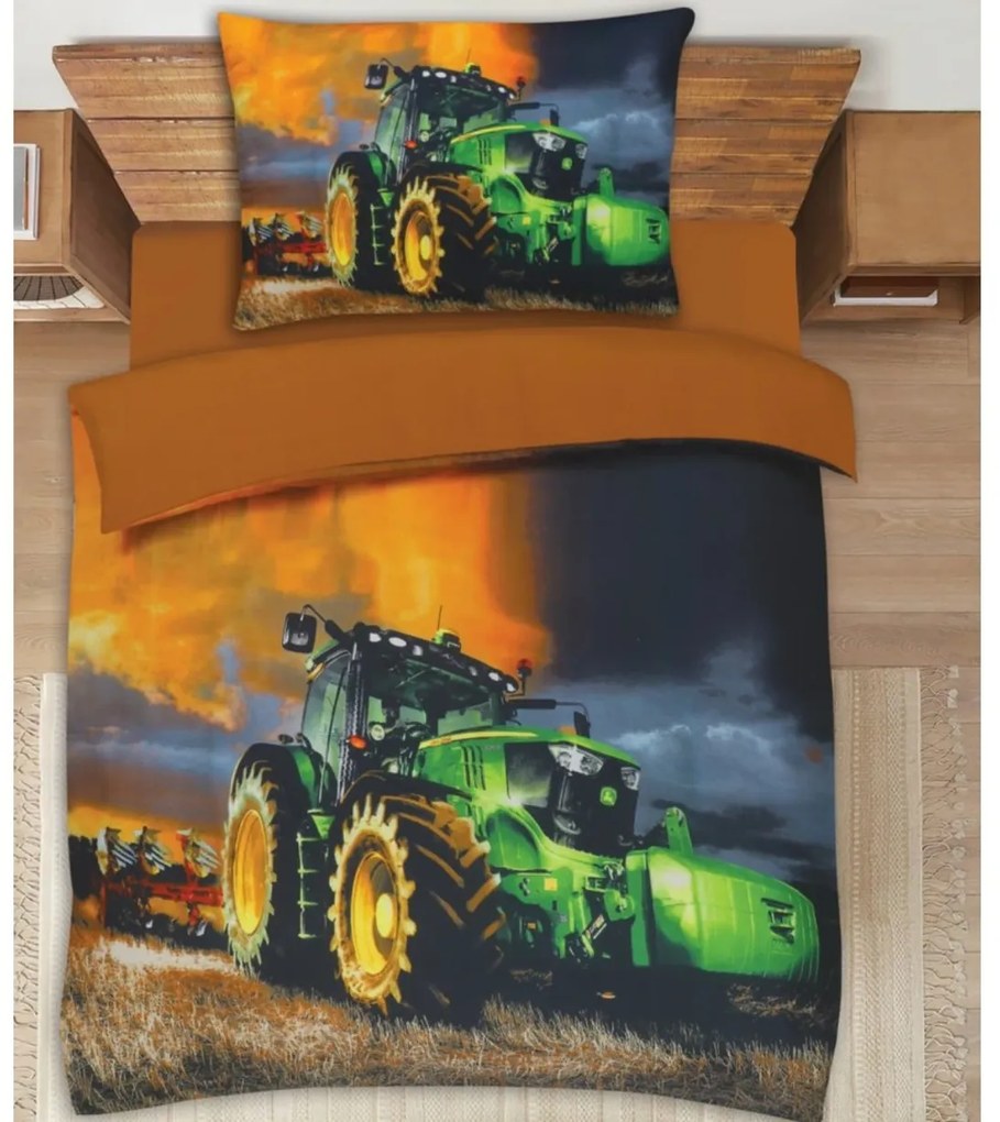 3D mikroszatén ágynemű TRACTOR FORCE színes Ágyneműhuzat mérete: 70 x 90 cm | 140 x 200 cm