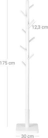 LINEA álló fogas, fehér