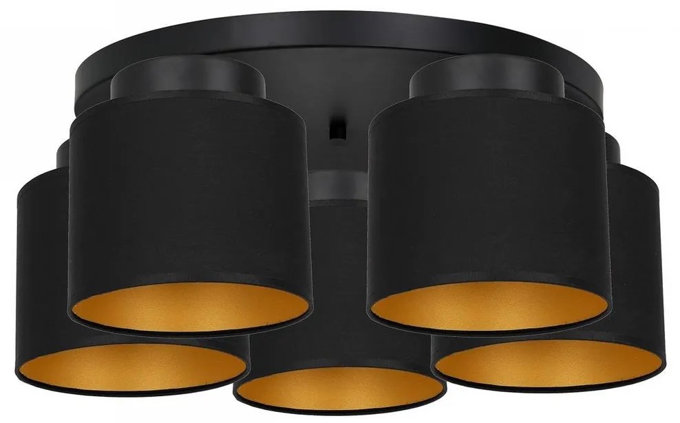 Felületre szerelhető csillár FRODI 5xE27/60W/230V fekete