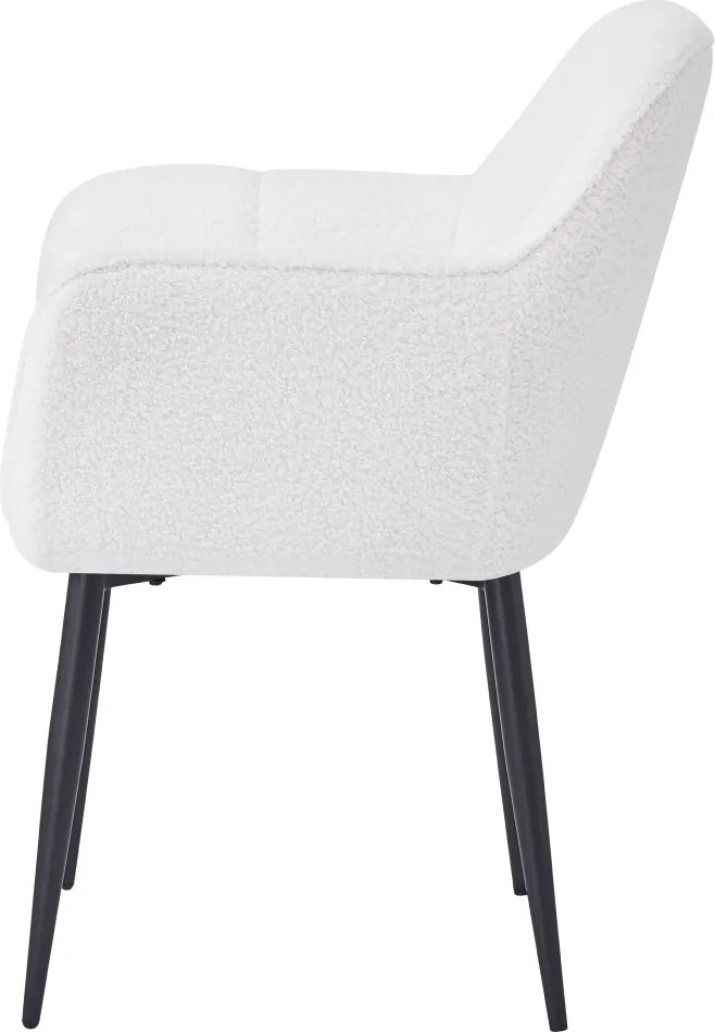 Étkezőszék, fehér/fekete, SENER