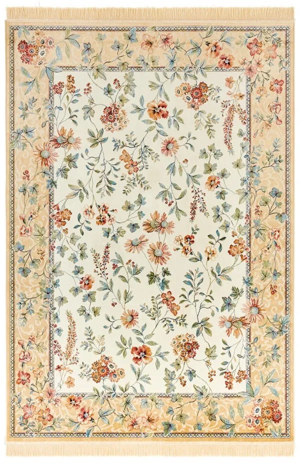 Bézs viszkóz szőnyeg 95x140 cm Oriental – Nouristan