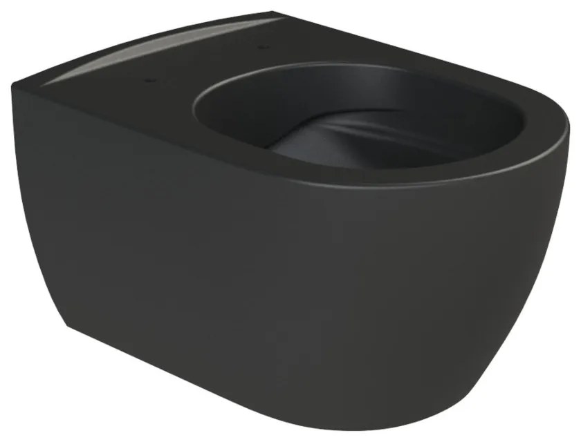 CeraStyle CITY fali WC - MATT FEKETE - rimless - perem nélküli