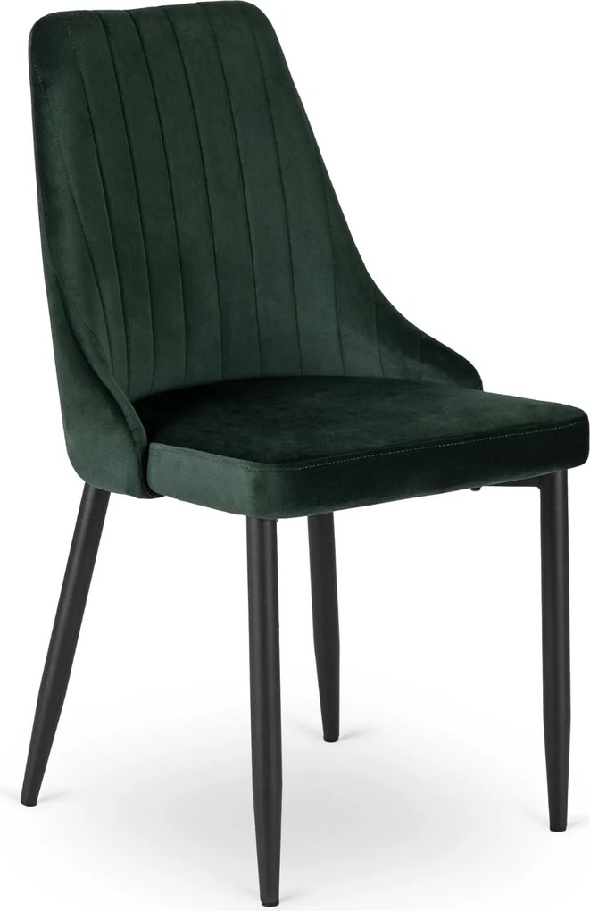Étkezőszék BARI zöld bársony