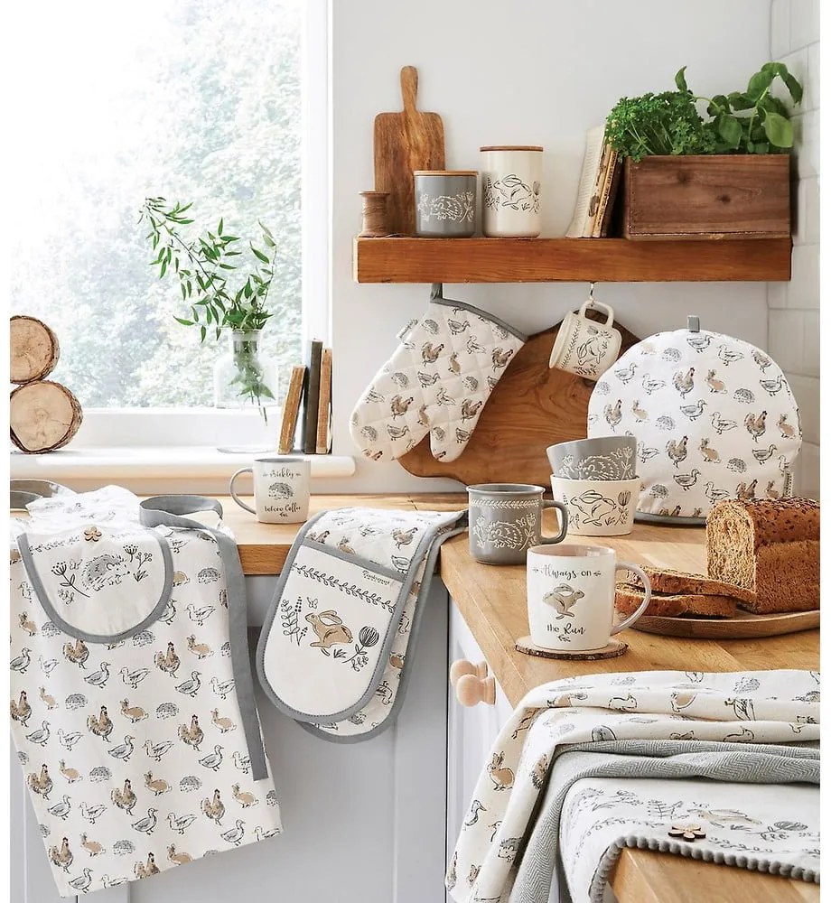 Pamut konyharuha szett 3 db-os 45x65 cm Country Animals – Cooksmart ®