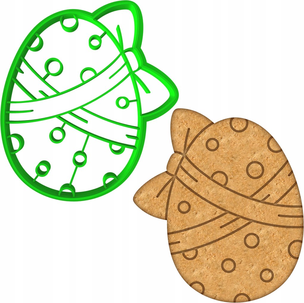 Húsvéti Forma Mézeskalács lyukasztó Húsvéti Tojás 8cm