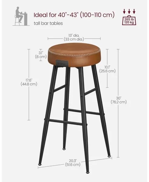 LIOR bárszék barna/fekete