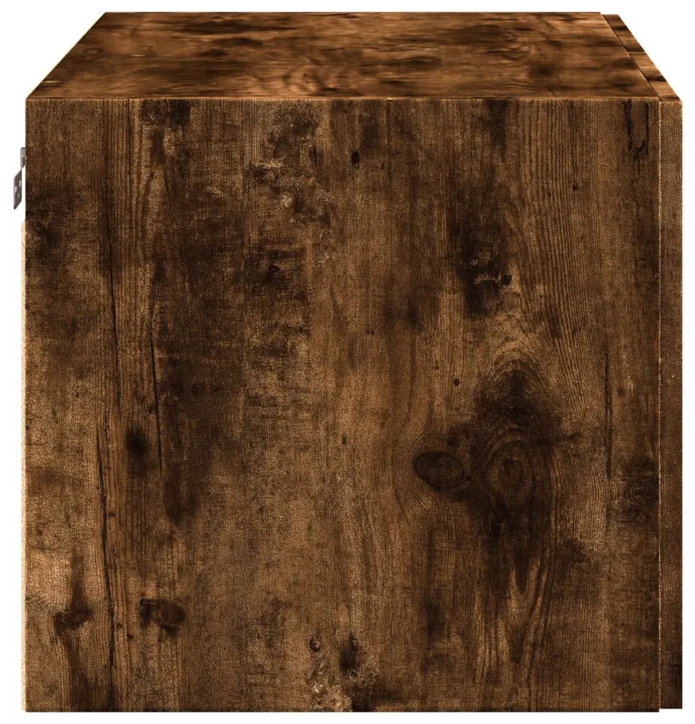 füstös tölgy színű szerelt fa faliszekrény 80 x 42,5 x 40 cm