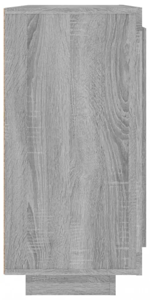 szürke sonoma szerelt fa tálalószekrény 92x35x75 cm