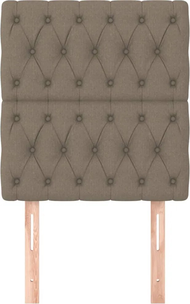 bézs színű szövet fejtámla 80x7x118/128 cm