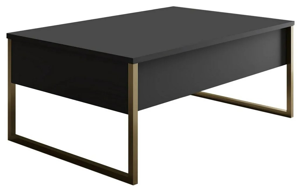 Luxe Anthracite and Gold konferenciaasztal
