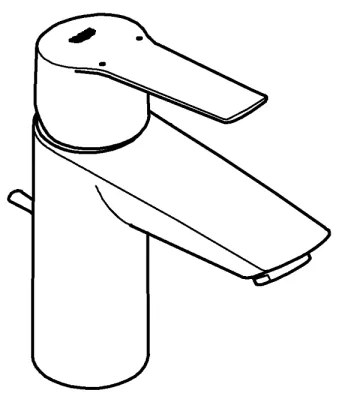 GROHE 242092432 - QUICKFIX START mosdócsaptelep 165 mm fekete