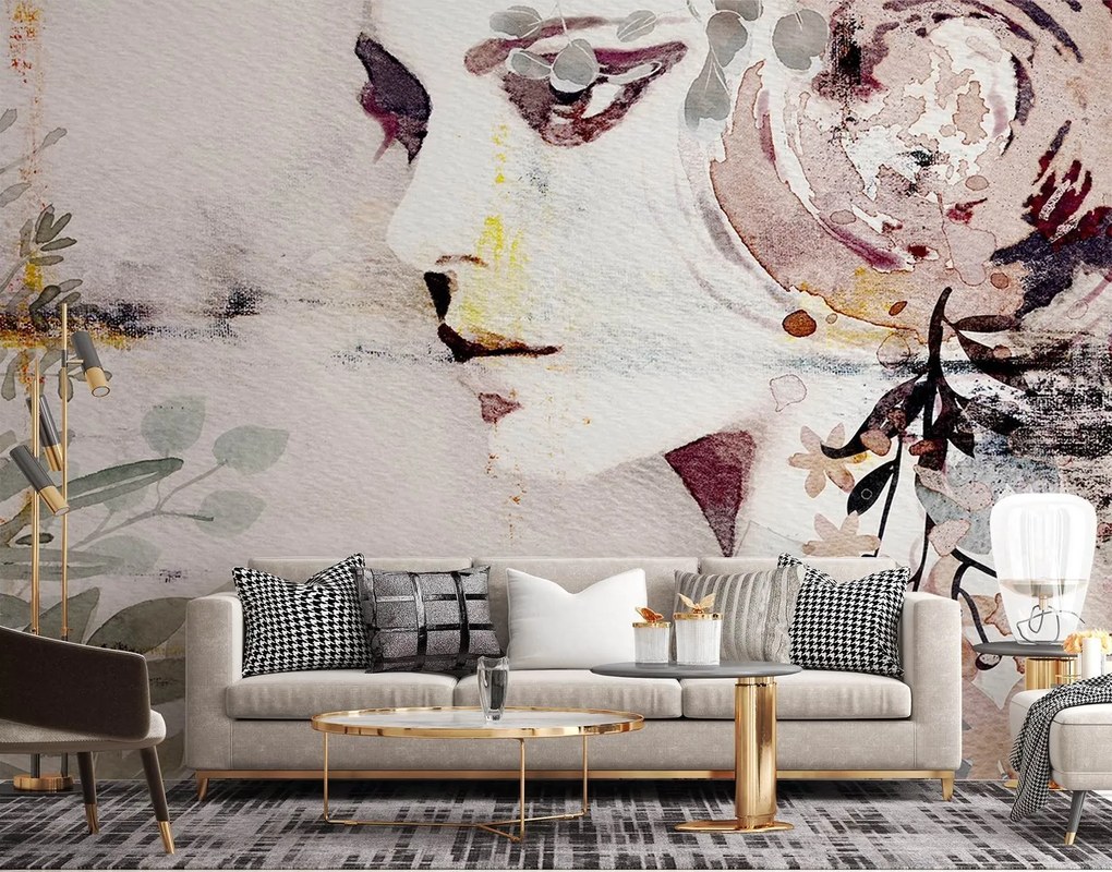 Gario Fotótapéta No - absztrakt festett akvarell festékkel Anyag: Vlies, Méret: 100 x 70 cm