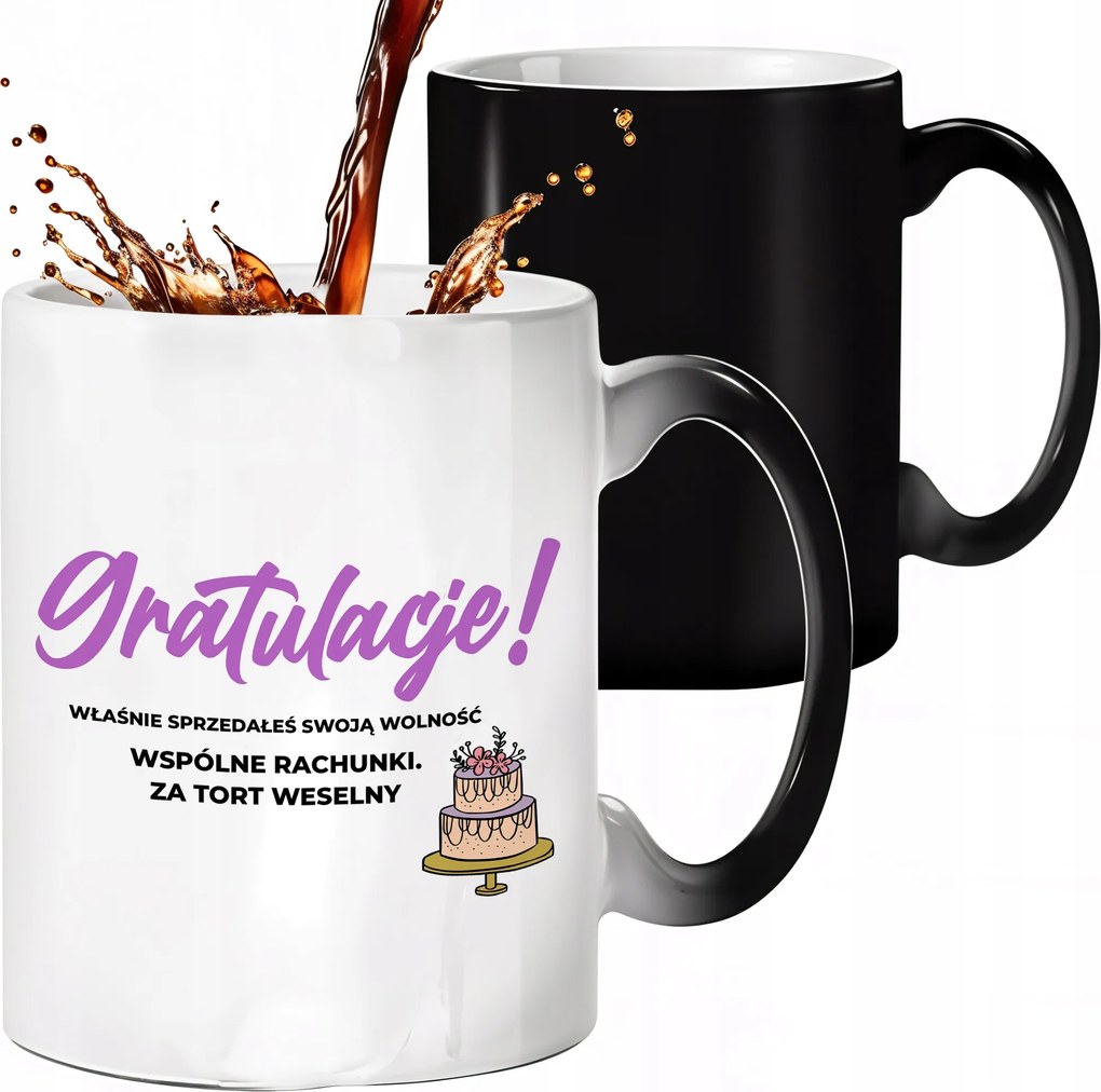 Mágikus Bögre Fekete Matt Eladtad A Szabadságodat! Esküvői ajándék Esküvő