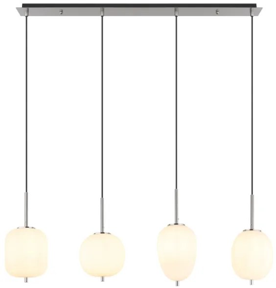 Globo 15345-4NO - Csillár zsinóron BLACKY I 4xE14/40W/230V