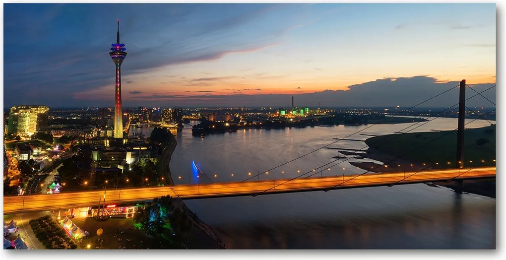 Fotó üvegkép Düsseldorf Németország 140x70