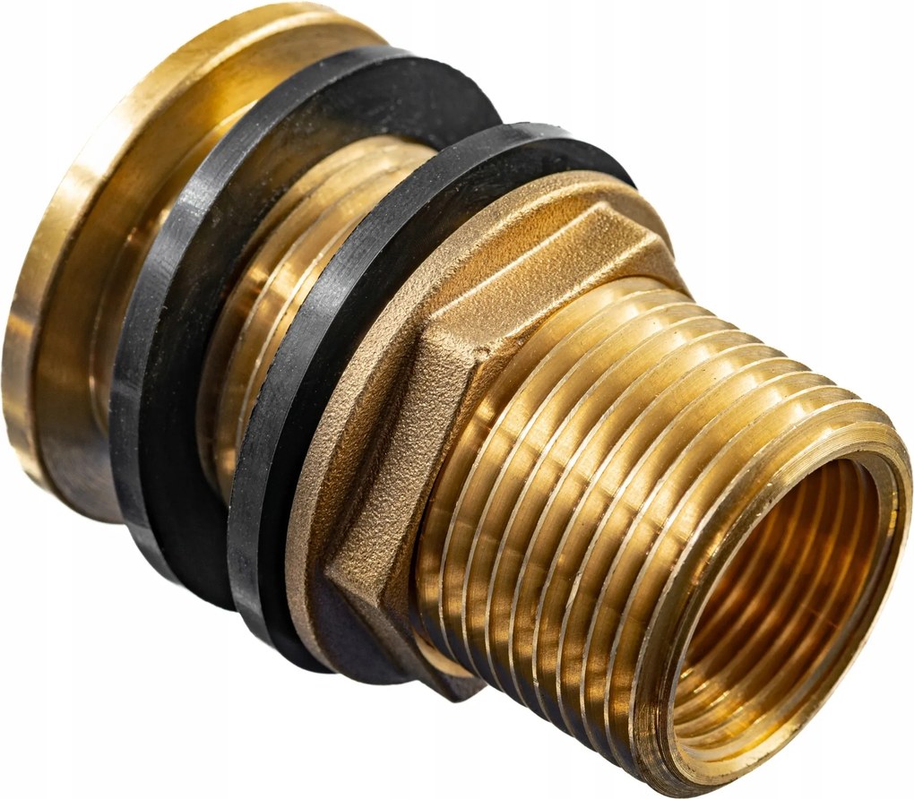 Tartályhordó sárgaréz átvezető 1 x 3/4 coll légmentesen záródó szilárd