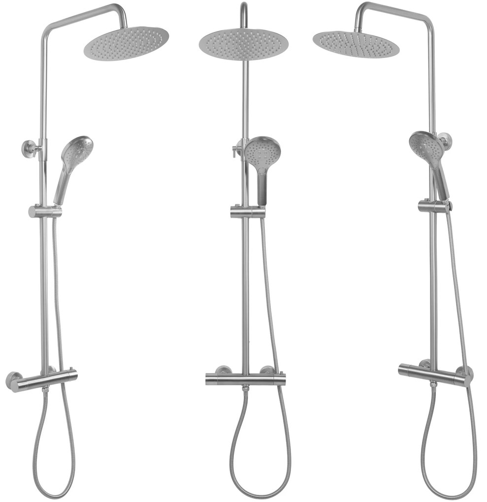 Zuhanyszett Termosztátos REA VINCENT NICKEL BRUSH INOX
