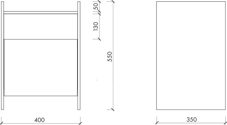 Natúr színű éjjeliszekrény tölgyfa dekorral Toopt – noo.ma