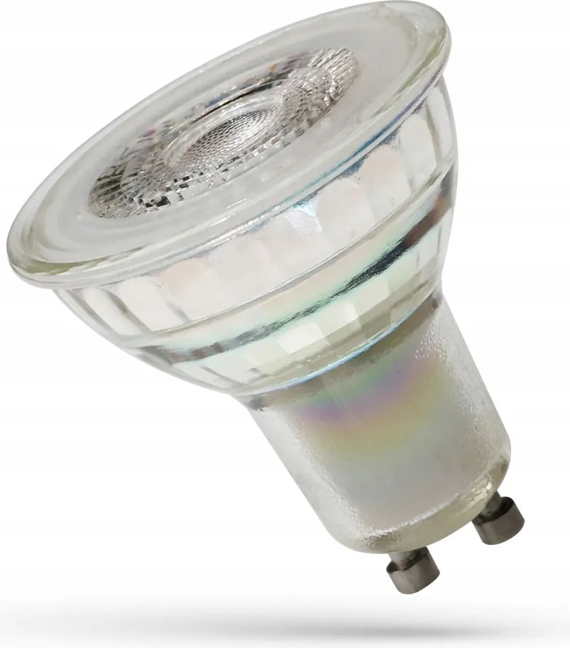 Led izzó üveglencsével GU10 7,5W b.semleges 4000K 1100lm Smd 30db