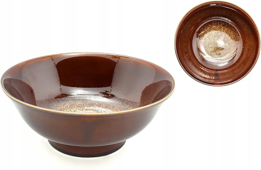 Japán Ramen tál Iro barna 22x9 cm 1100 ml