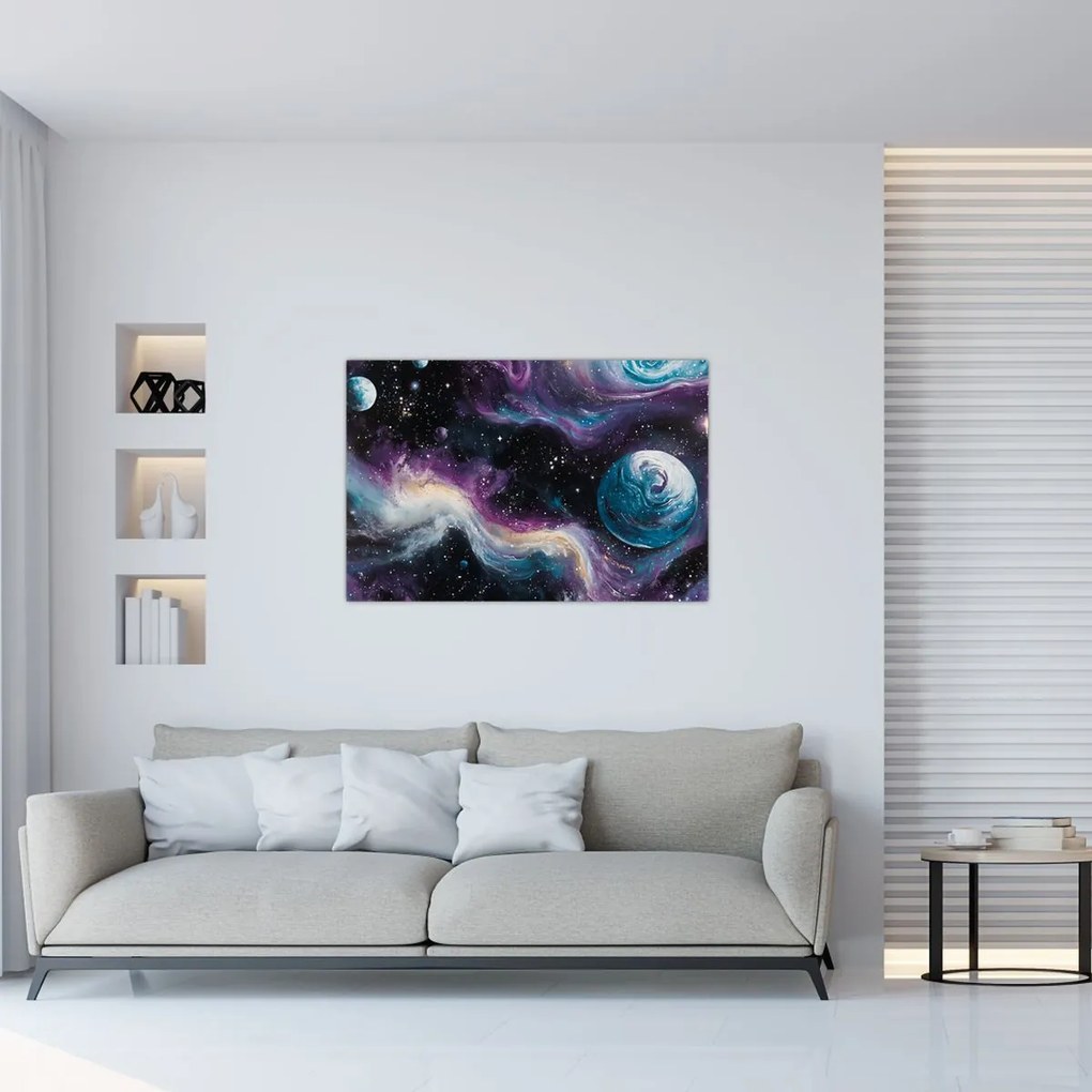 Kép - Festett univerzum (90x60 cm)