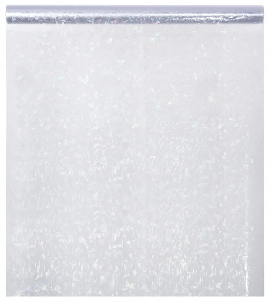 matt szivárványmintás PVC ablakfólia 45 x 1000 cm