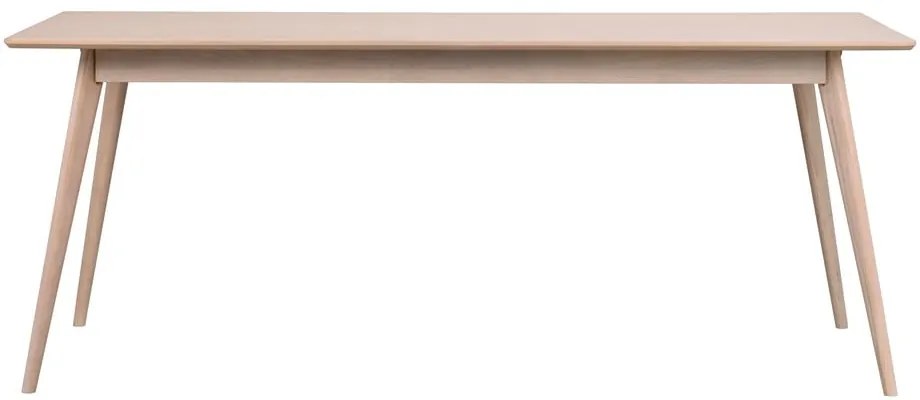 Bővíthető étkezőasztal tölgyfa dekoros asztallappal 190x90 cm Yumi - Rowico