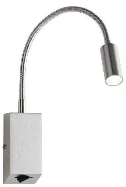 Redo 01-1195 - LED Rugalmas kislámpa HELLO LED/3W/230V króm