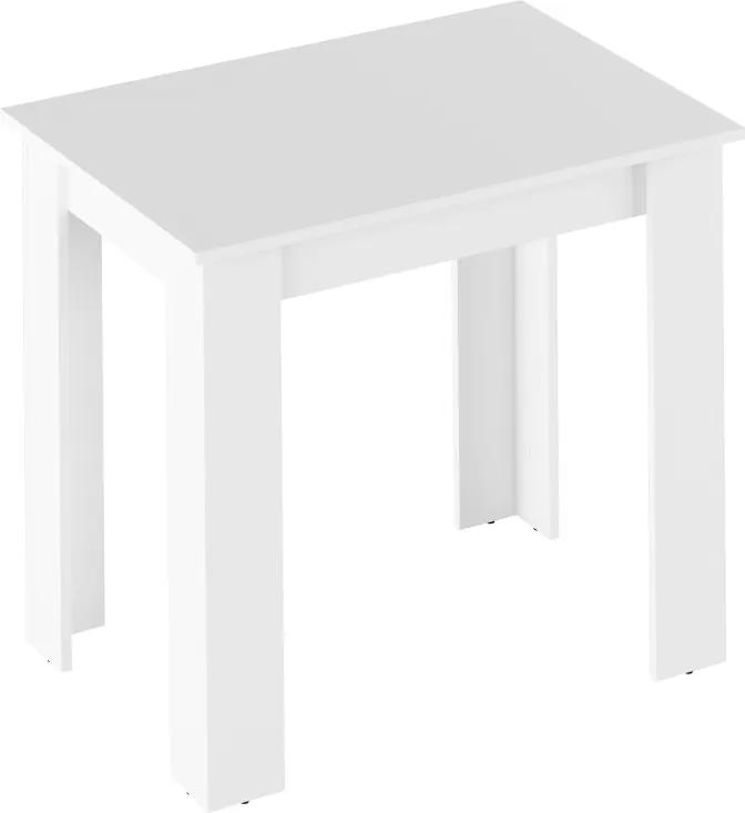 Étkezőasztal, fehér, 86x60 cm, TARINIO