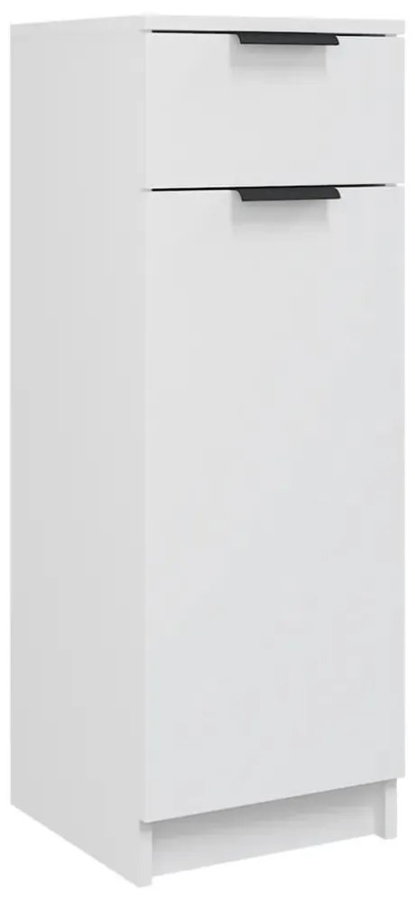 fehér szerelt fa fürdőszobaszekrény 32 x 33,5 x 90 cm