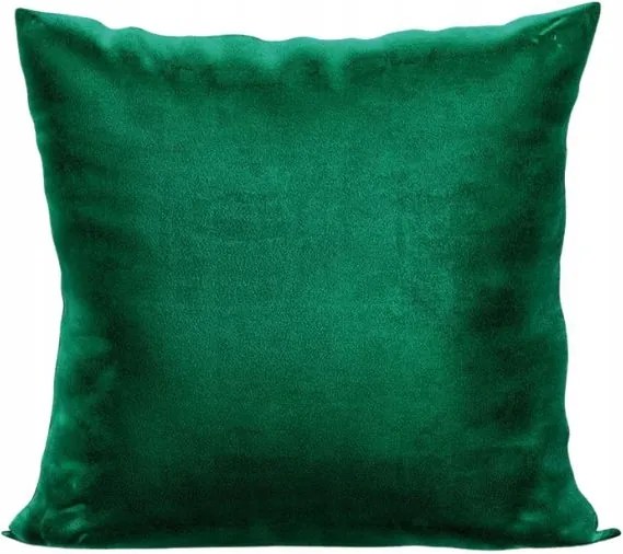 Párnahuzat 45x45 sötétzöld; üveges varrott Lengyelországban