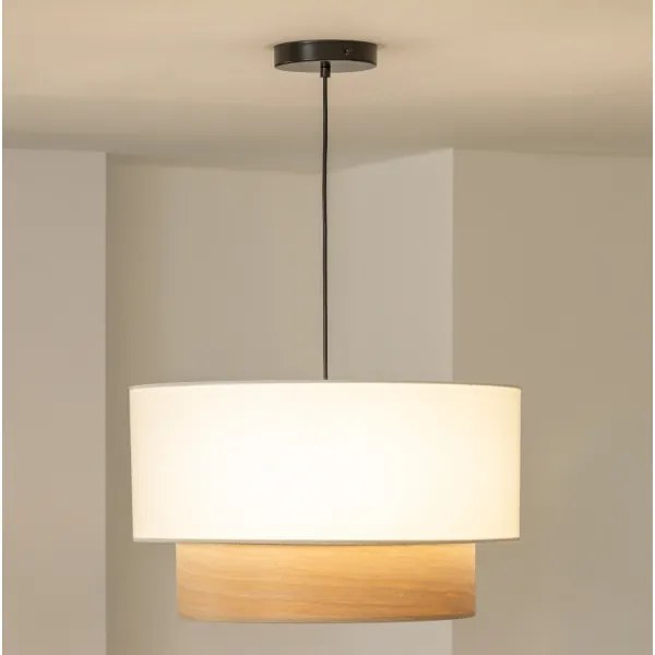 Brilagi - LED csillár kábelen CERIA 1xE27/40W/230V Ø 50 cm fehér/bézs