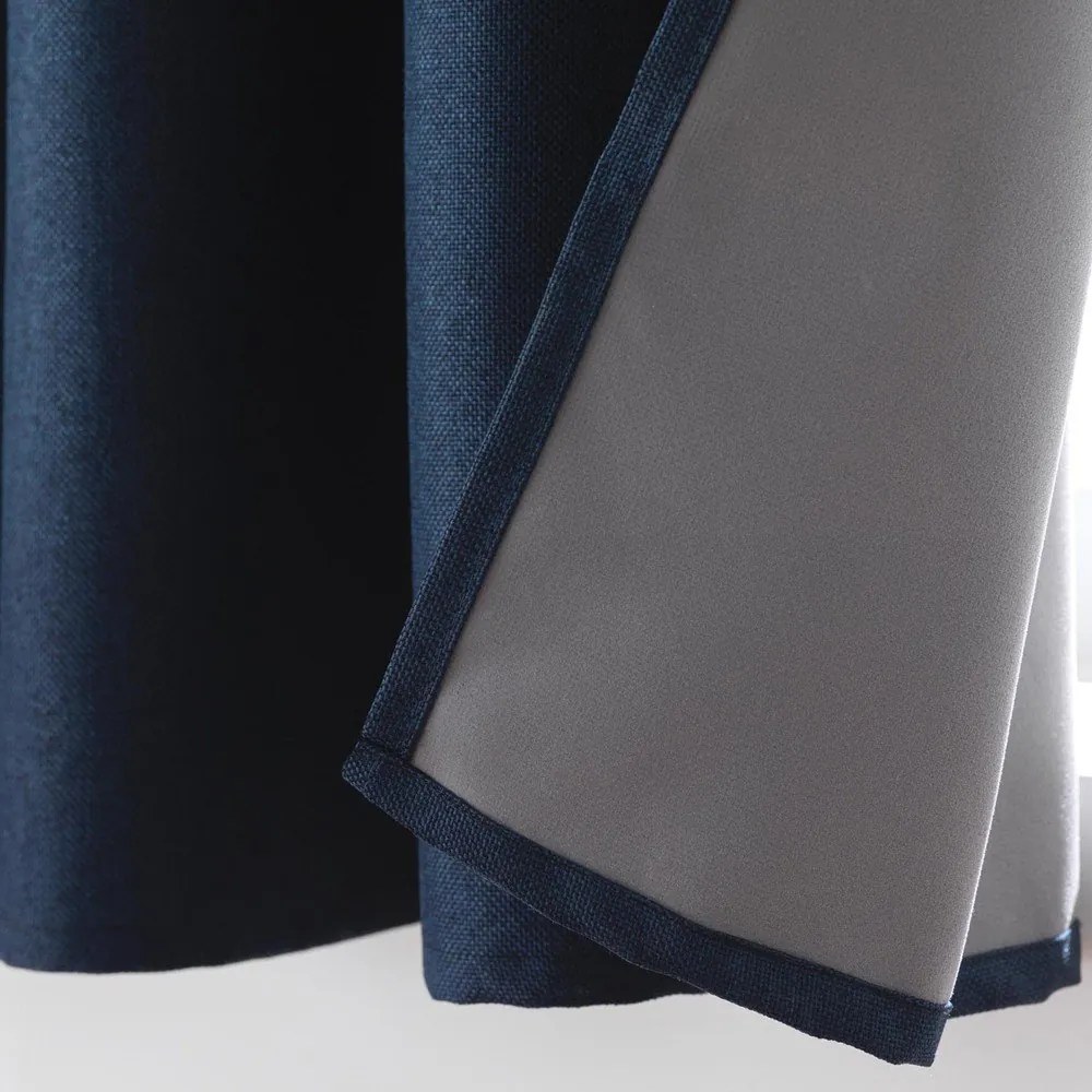 Sötétkék sötétítő függöny 140x180 cm Crepuscule – douceur d'intérieur